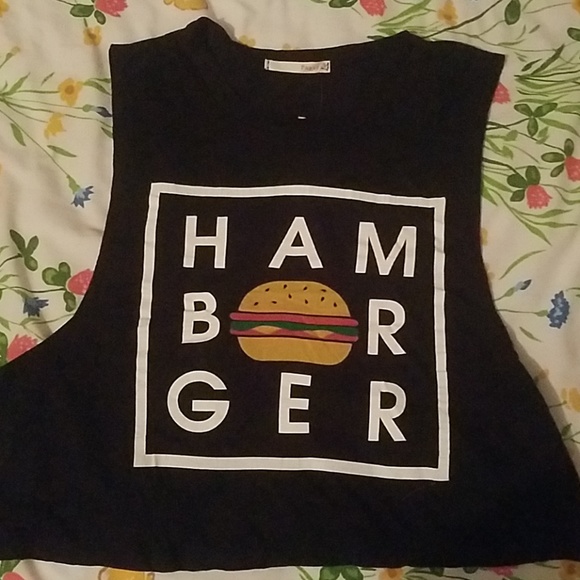 Cut off tank top: for a fan of hamburgers! - Picture 1 of 4